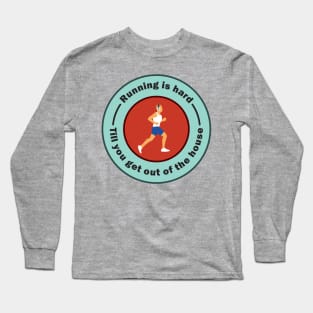 Jogging Slogan For Lazy People Long Sleeve T-Shirt